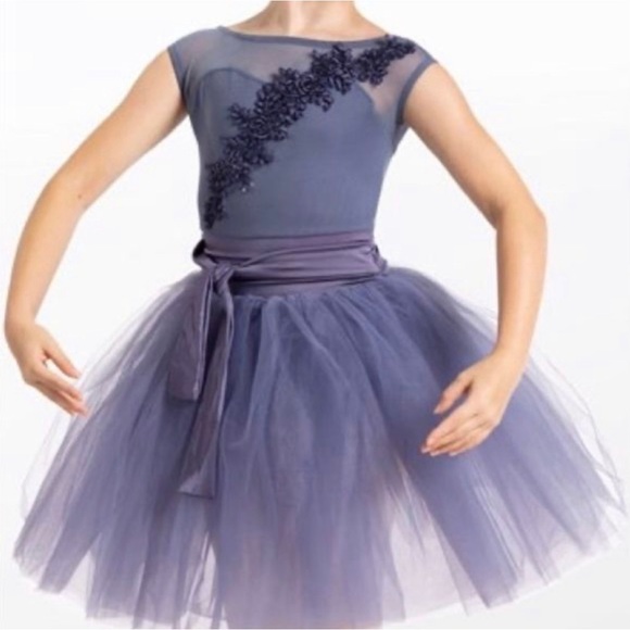 Weissman Other - Weissman ballet tutu dance costume and hair piece in blue size kids XXLC